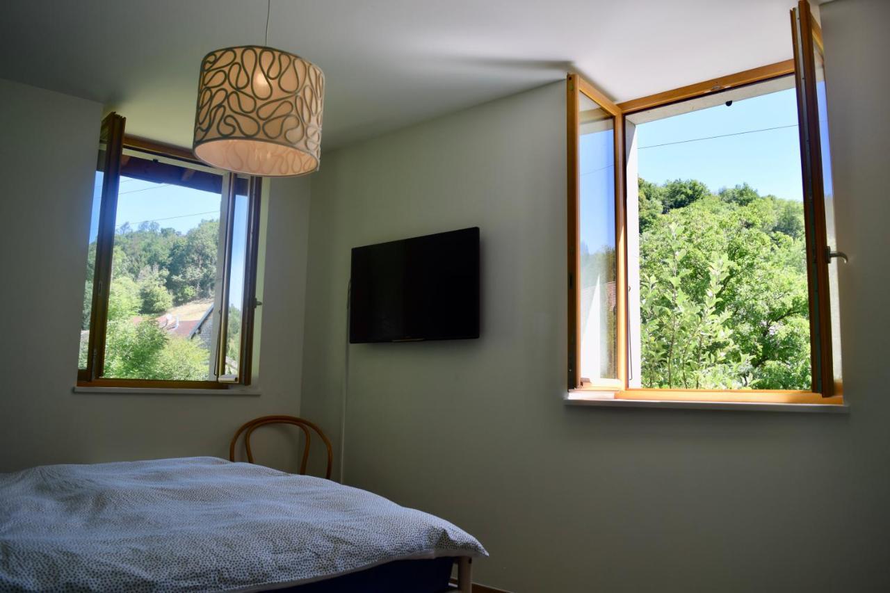 Spacious Apartment In Old Farm Close To Lac De Vouglans La Tour-du-Meix エクステリア 写真